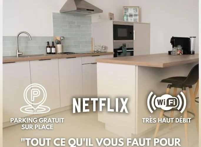 Lou Cabanot - Appartement Lumineux 3 Chambres - Parking Gratuit