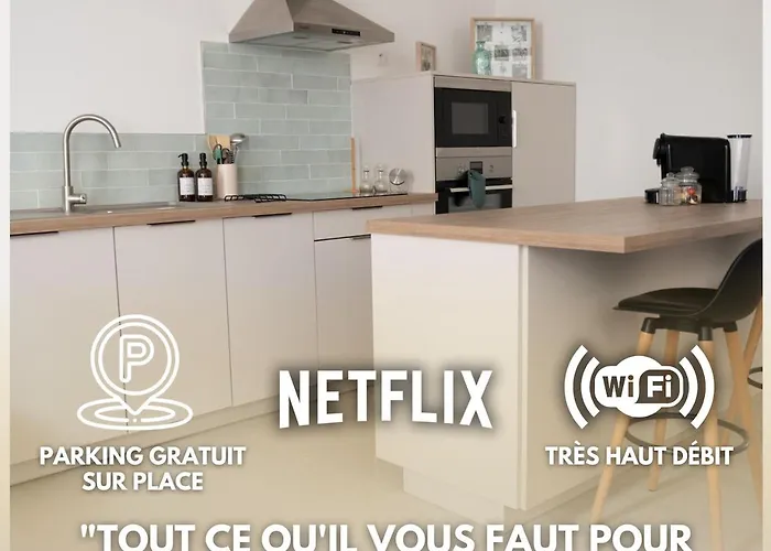 Lou Cabanot - Appartement Lumineux 3 Chambres - Parking Gratuit